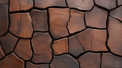 Aufkleber - Exploring the detailed appearance of tree bark, this artwork features soft gradients and delicate cracks that evoke a sense of natural beauty. The texture invites reflection on nature's artistry