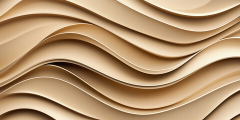 Poster - Flowing, smooth wavy lines simulate the texture of undulating sand dunes, creating a serene and captivating visual. This mesmerizing pattern invites contemplation and calm