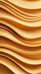 Poster - Soft, flowing lines create an abstract pattern reminiscent of sand dunes, showcasing smooth textures in warm golden tones that evoke tranquility and nature's beauty