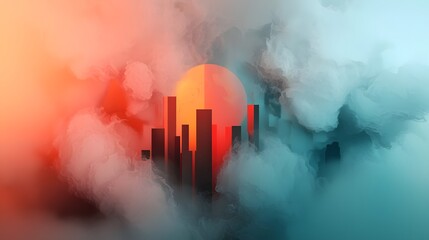 Poster - Mesmerizing abstract background featuring intricate fractal patterns holographic iridescent textures and shimmering prismatic color gradients