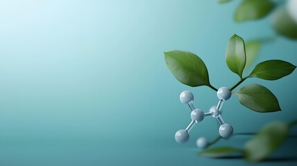 Poster - Innovative plant based nanomaterials transforming medical research with abstract macro photography of intricate molecular patterns and advanced scientific visualization in a clean