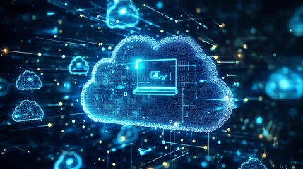 Aufkleber - Digital transformation initiatives involve integrating advanced technologies into business operations. By adopting tools such as cloud computing artificial intelligence