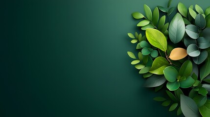 Poster - A conceptual digital depicting advanced biotechnological enhancements that enable plants to possess self healing leaves showcasing the of nature and cutting edge technology for a sustainable future