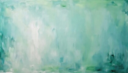 Poster - soft mint green abstract texture with white gradient, dreamy watercolor effect, modern minimalist ba
