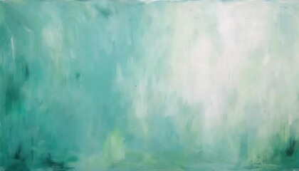 Poster - soft mint green abstract texture with white gradient, dreamy watercolor effect, modern minimalist background for interior decor

