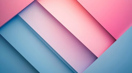 Poster - pastel colored abstract geometric shapes background wallpaper design