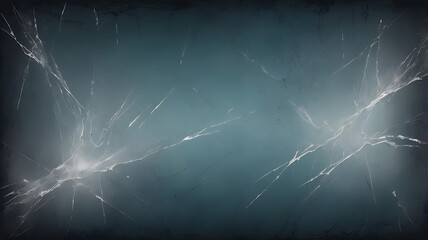 Poster - cracked illusion: a striking abstract background with a network of shattered lines across a shaded b