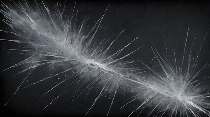 Poster - Feather's Delicate Dance: The delicate beauty of a feather's intricate structure is revealed in this macro shot, each barb and barbule displayed with stunning clarity.