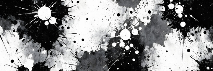 Poster - ink splash abstract: a mesmerizing abstract artwork showcases a dynamic display of ink splashes, off
