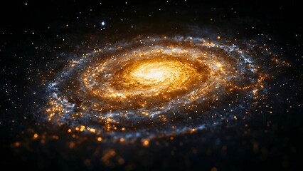 Wall Mural - a stunning view of a spiral galaxy in the vast expanse of space.