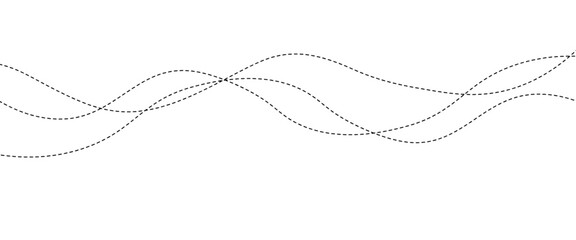 Leinwandbilder - Vector curve wave seamless pattern background.
