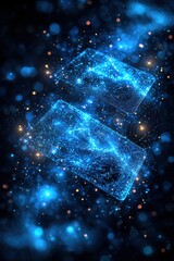 Fototapete - Futuristic glowing devices depicting interconnected energy and technological innovation