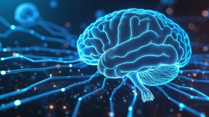 Fototapete - Digital background perfect for tech processes, neural networks, artificial intelligence, data transfer and encryption, digital archive