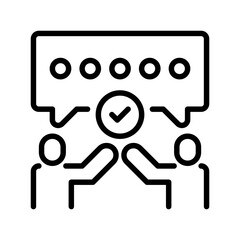 Poster - Communication line icon. Universal creative premium symbol. Vector sign icon logo template. Vector illustration