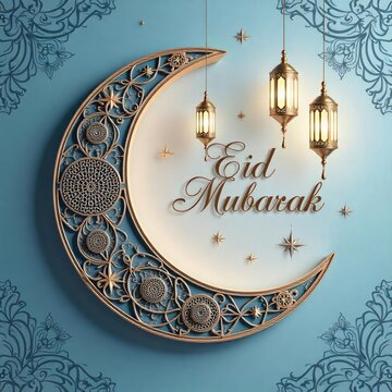 Eid Mubarak greeting Card