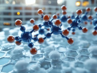 Poster - Molecular Model of a Chemical Compound