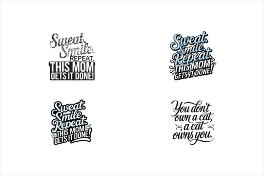 Typography t- shirt design vector art illustration.