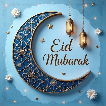 Eid Mubarak greeting cards