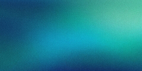 Aufkleber - Abstract blue and green gradient background with subtle grain texture