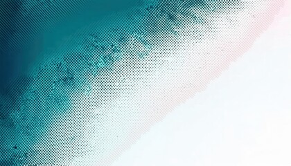 Poster - abstract halftone texture with teal gradient and pixelated dot pattern, ideal for modern graphic design and digital background