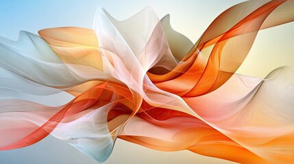 Aufkleber - Elegant abstract orange gradient with soft transitions and a refined texture.