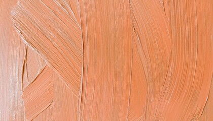 Poster - smooth peach acrylic brushstroke texture with expressive abstract pattern for background, branding, and design projects

