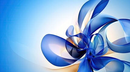 Poster - Subtle and stylish blue gradient background with intricate light effects.