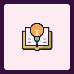 Poster - Illuminating Knowledge: An Icon Representing Learning and Innovation, Open Book