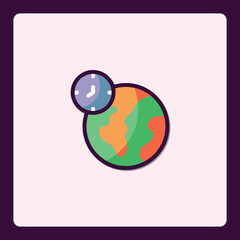Poster - Earthly Schedule: Icon Depicting Global Time Management and Deadlines