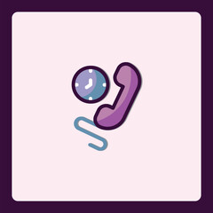 Poster - Appointment phone service icon illustrating scheduled calls concept