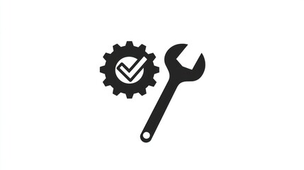 Poster - Approved Gear Setting Icon, Simple. Use Website, App