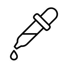 Poster - dropper icon with liquid drop vector illustration