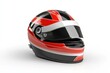 © SAM''s GALLREY - Striking race helmet designed for high-speed motorsport adventures at the racetrack isolated on transparent background