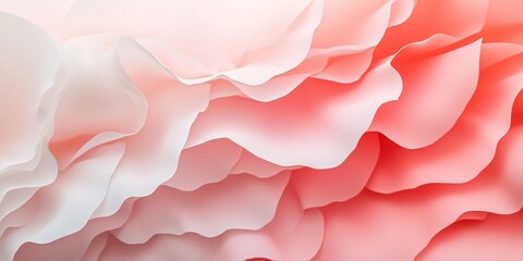 Aufkleber - A beautiful abstract background featuring soft, flowing layers of delicate petals in shades of pink and white. Ideal for design projects, websites, and artistic displays. AI