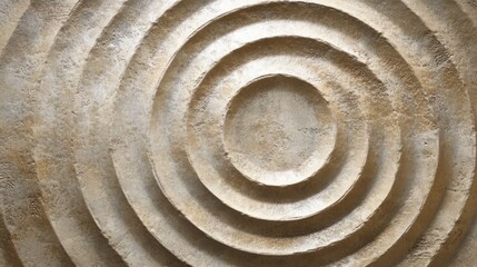 Wall Mural - abstract image featuring concentric textured circular patterns in detail
