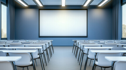 Poster - Empty modern conference room is waiting for a meeting to start