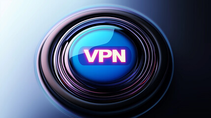 Aufkleber - Vpn button showing virtual private network security concept