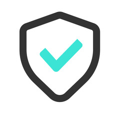 Poster - Recording pen black sky blue line icon pack