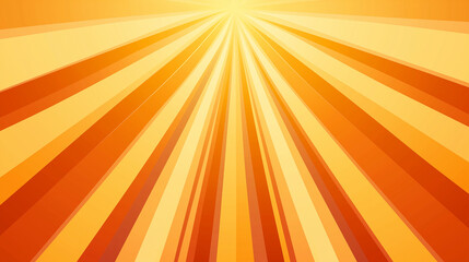 Aufkleber - Orange and yellow sunburst expanding from a central bright point