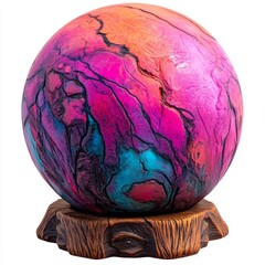 Poster - Crystal Ball Clipart. Watercolor artwork. Highly detailed image