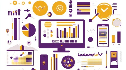 Poster - Business Data Dashboard Interface