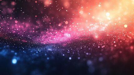 Poster - Cosmic light show outer space digital art abstract aerial view ethereal beauty