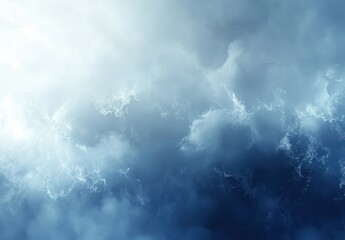 Poster - Dramatic Sky with Dark Storm Clouds and Abstract Electric Lightening Effects, Perfect for Backgrounds and Atmospheric Themes