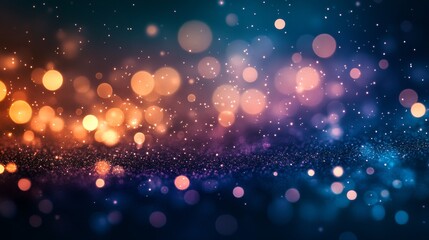 Wall Mural - Abstract Festive Background Of Colored Sparkling Bokeh Lights