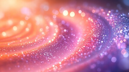 Wall Mural - A swirling luminous abstract background with colorful highlights and glitter