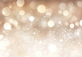 Poster - Soft and Dreamy Bokeh Background with Gentle Light Effects and Shimmering Particles for Elegant and Festive Designs