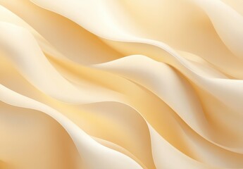 Poster - Soft Flowing Fabric Texture with Gentle Waves in Warm Beige and Cream Colors Ideal for Backgrounds and Elegant Design Projects