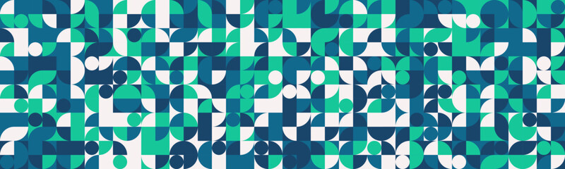 Fototapete - Graphic geometric pattern with minimal shapes and trendy design. Perfect for posters, seamless backgrounds, or textile prints with abstract simplicity.
