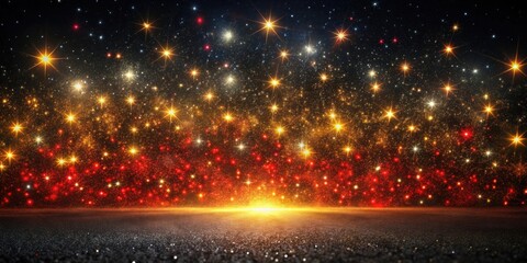 Wall Mural - a shimmering expanse of glittering lights and radiant stars, a cosmic scene of celestial wonder, per