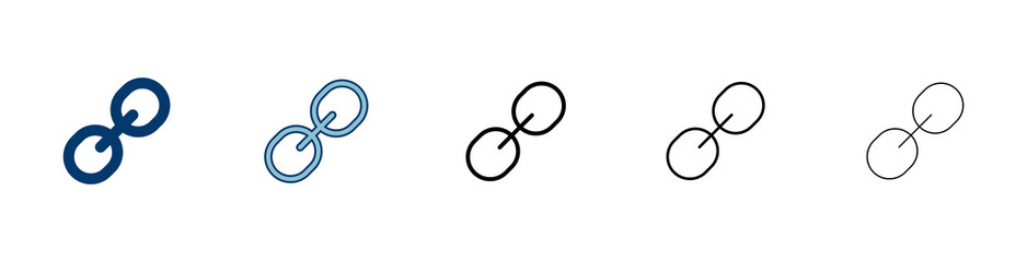Poster - External link symbol icon vector. Link icon isolated on white background. Link vector icon. Hyperlink chain symbol